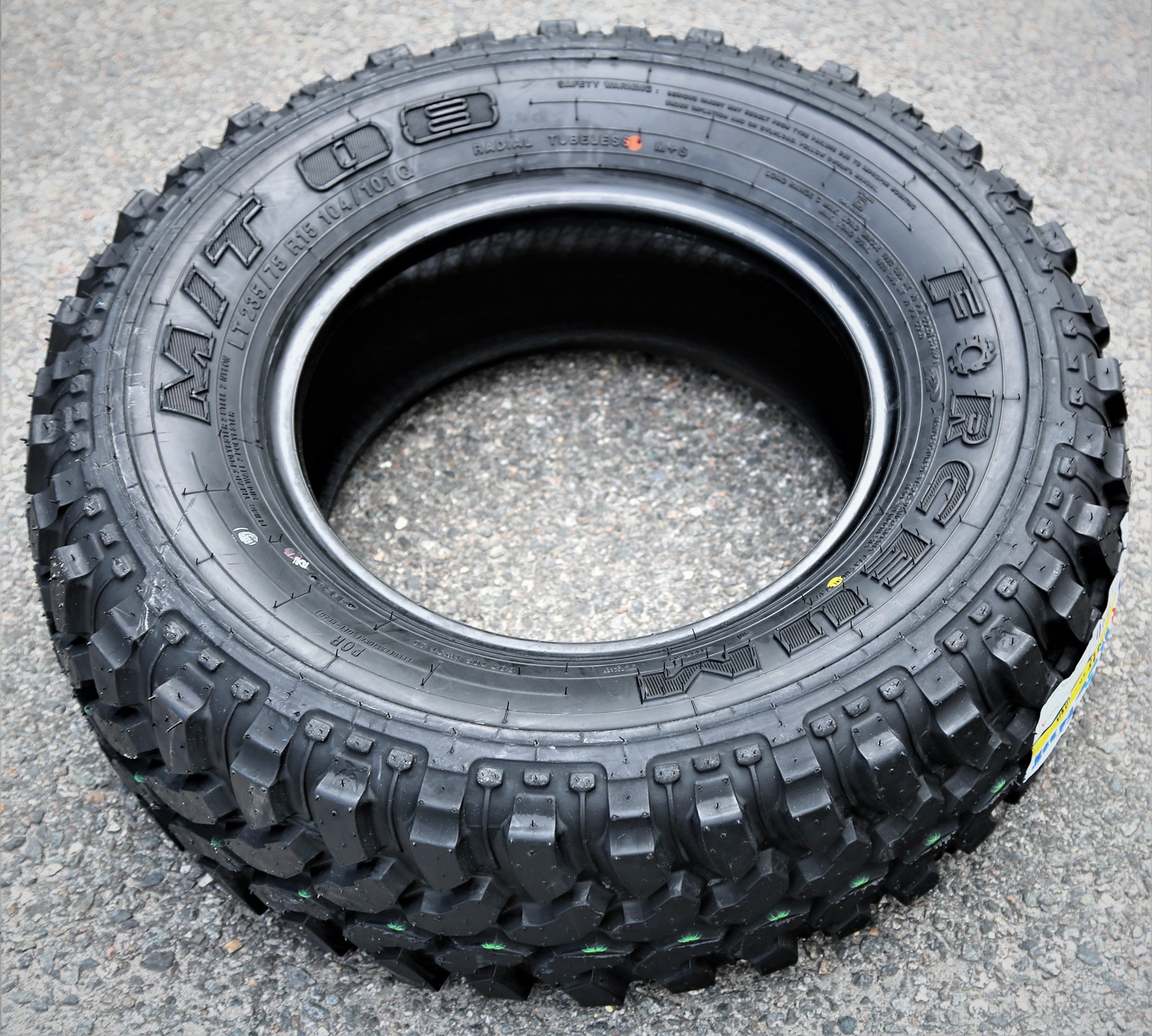 2 New Forceum M/T 08 LT 235/75R15 Load C 6 Ply MT Mud Tires