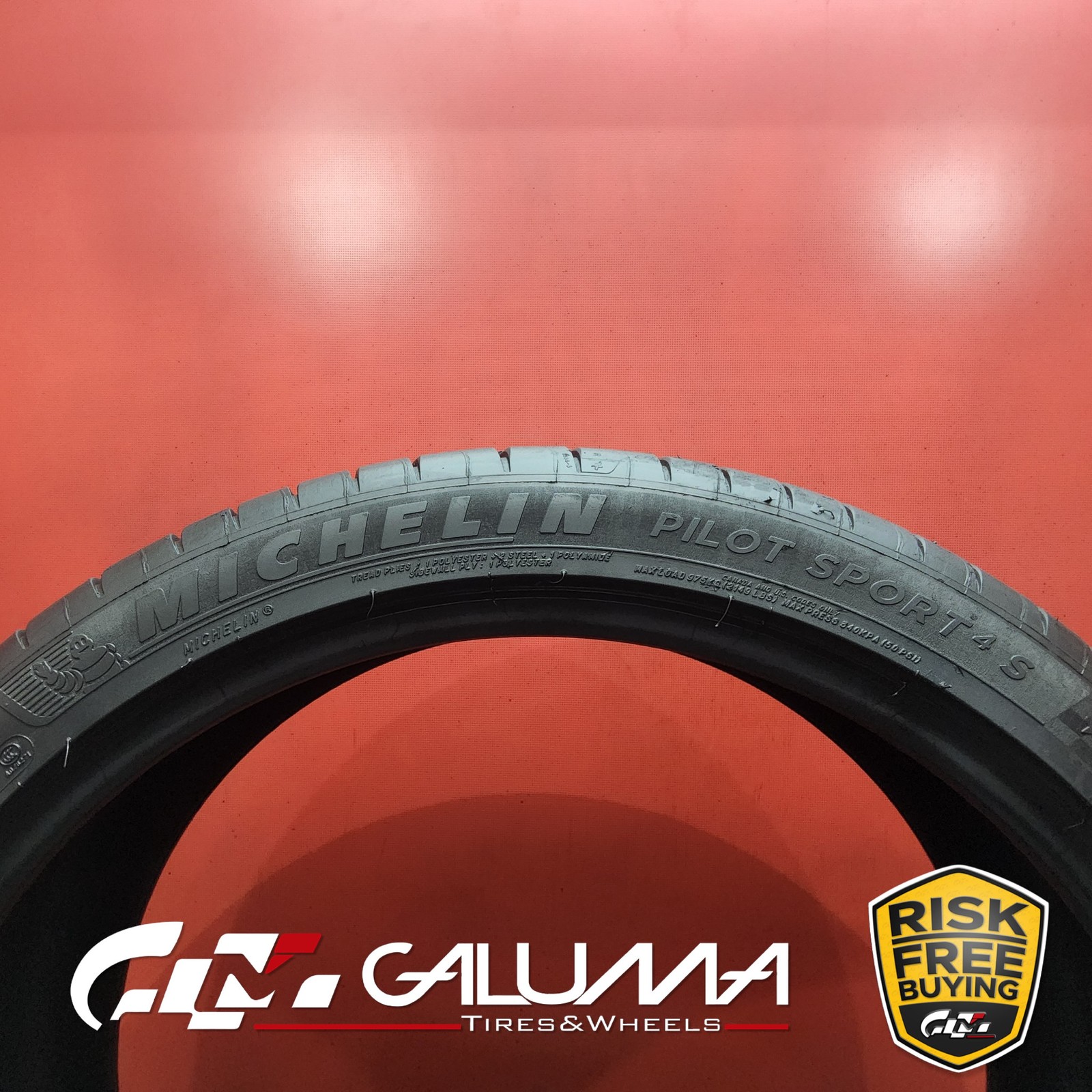 Set of 2 Tires LikeNEW Michelin Pilot Sport 4S ★ XL 315/30ZR22 No Repairs #94102