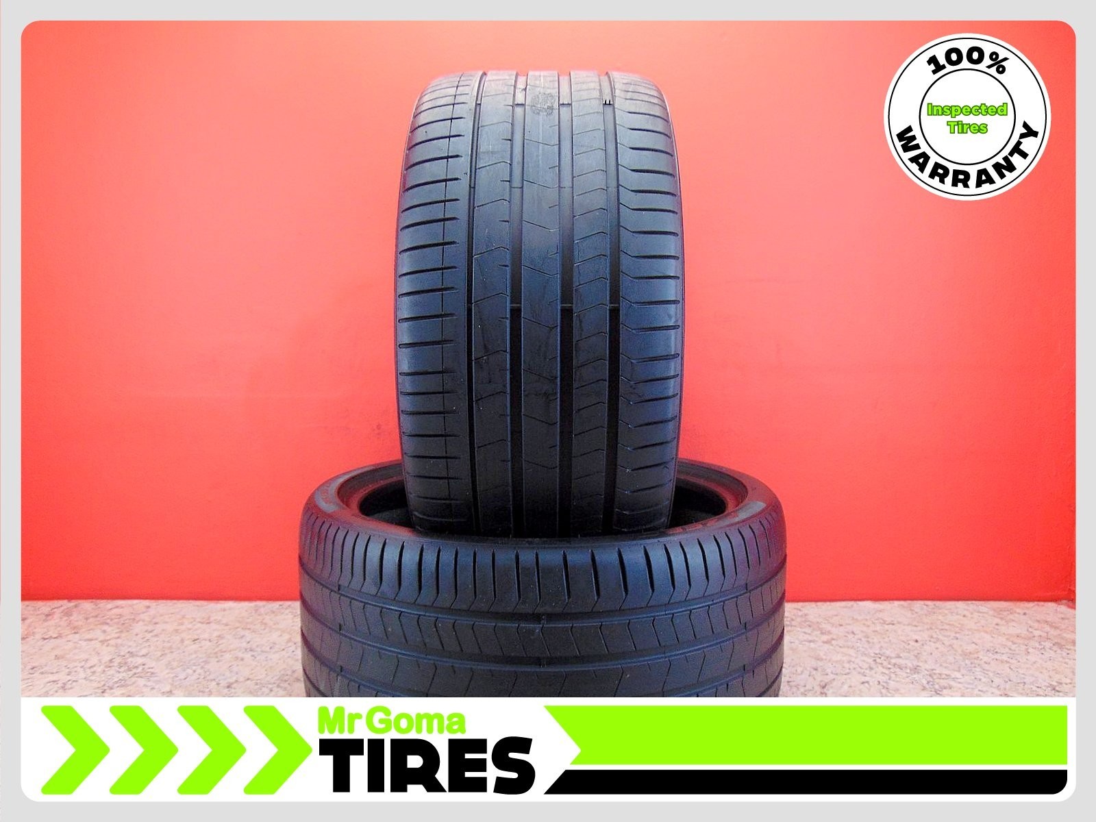 2 PIRELLI P ZERO TM PZ4 BH ELECT 315/30ZR22 USED TIRES 7.8/32 TREAD 3153022