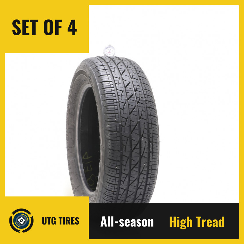 Set of (4) Used 225/60R17 Firestone Destination LE3 99H – 8.5-10/32