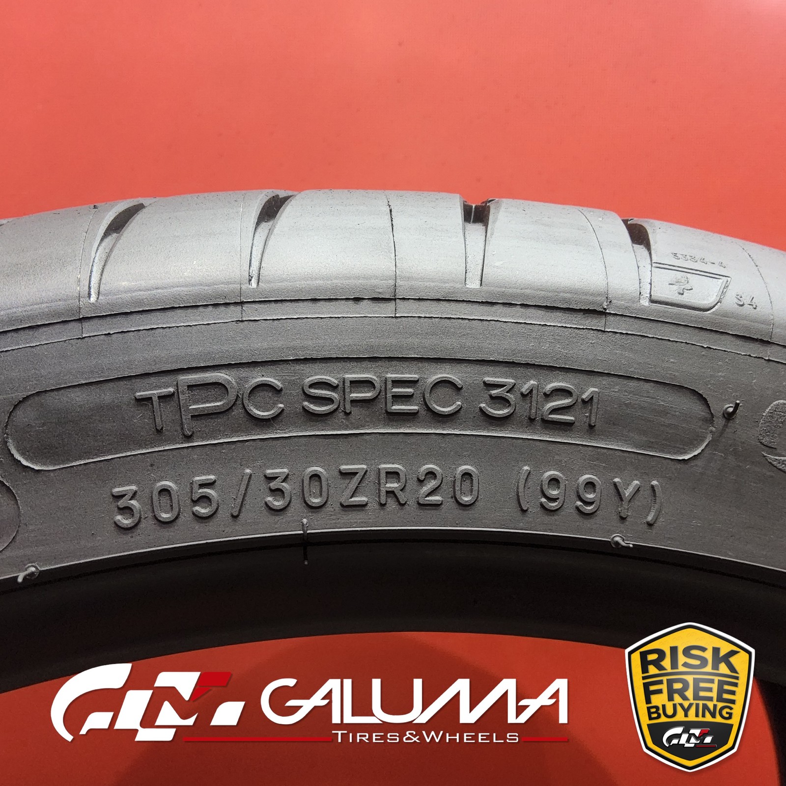 1 Tire LikeNEW Michelin Pilot Sport 4S (ZP) RunFlat 305/30ZR20 No Repairs #95892