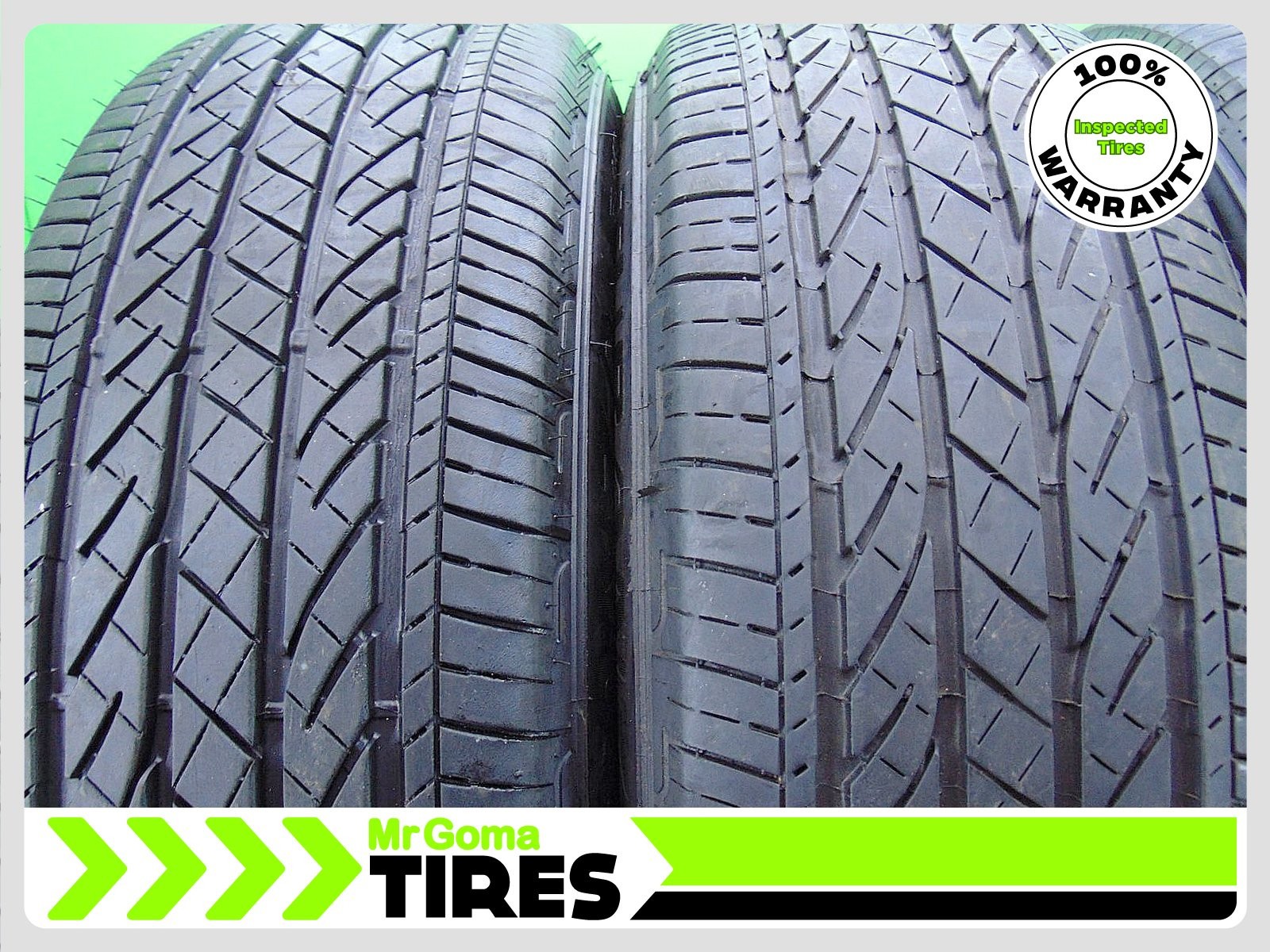 4 235/55R19 USED TIRES BRIDGESTONE TURANZA EL440 8.0/32 TREAD 101H 2355519