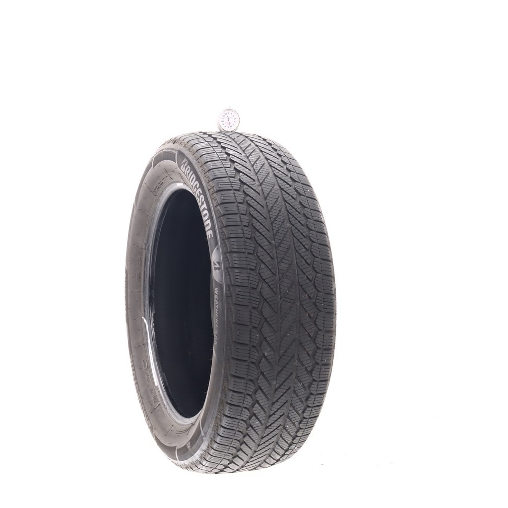Set of (4) Used 235/55R19 Bridgestone WeatherPeak 101H – 6.5-7/32