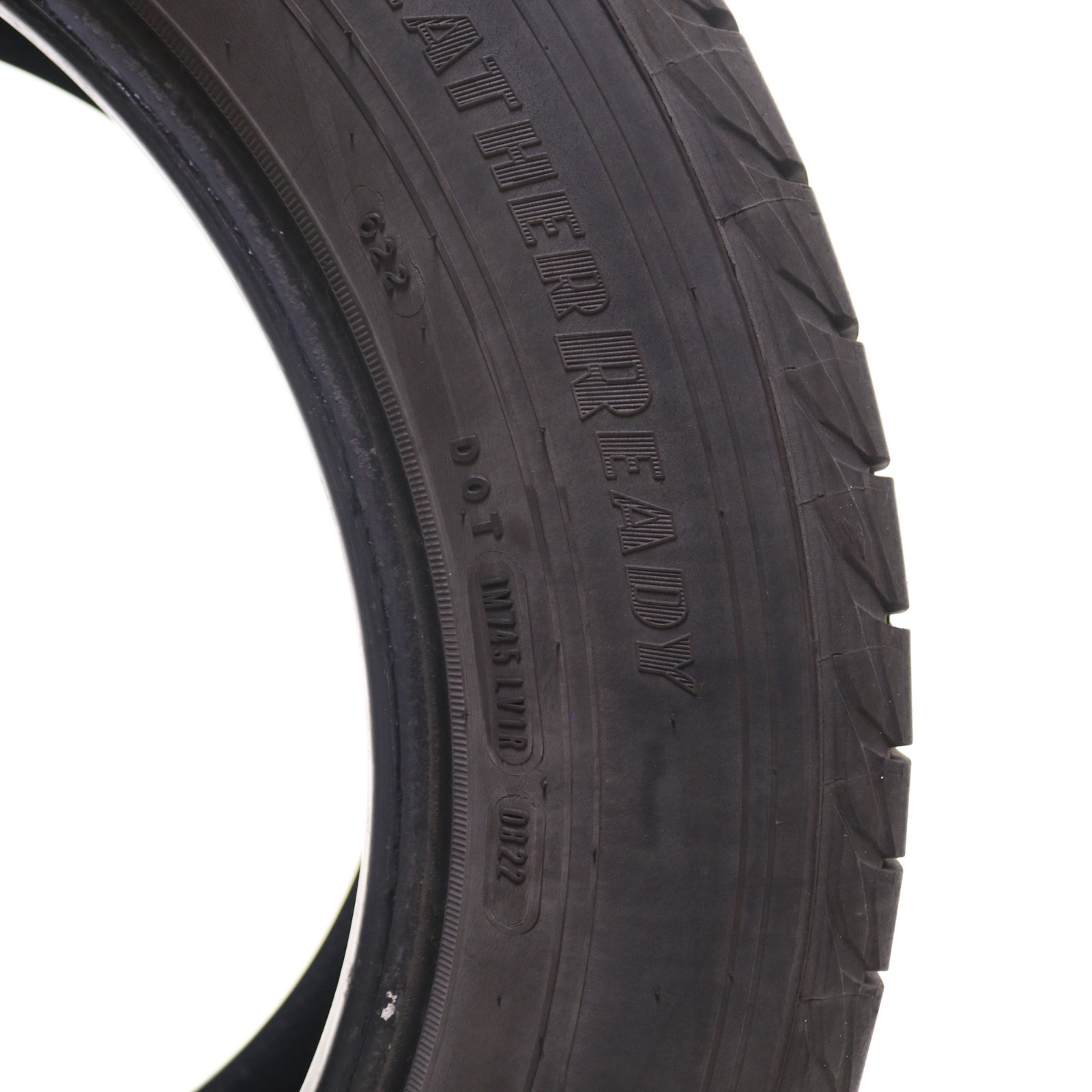 Set of 4 Used 235/60R18 Goodyear Assurance WeatherReady – 103H – 7.5-8/32