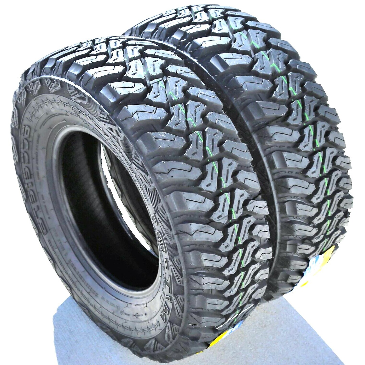 2 Tires LT 235/75R15 Accelera M/T-01 MT Mud Load C 6 Ply