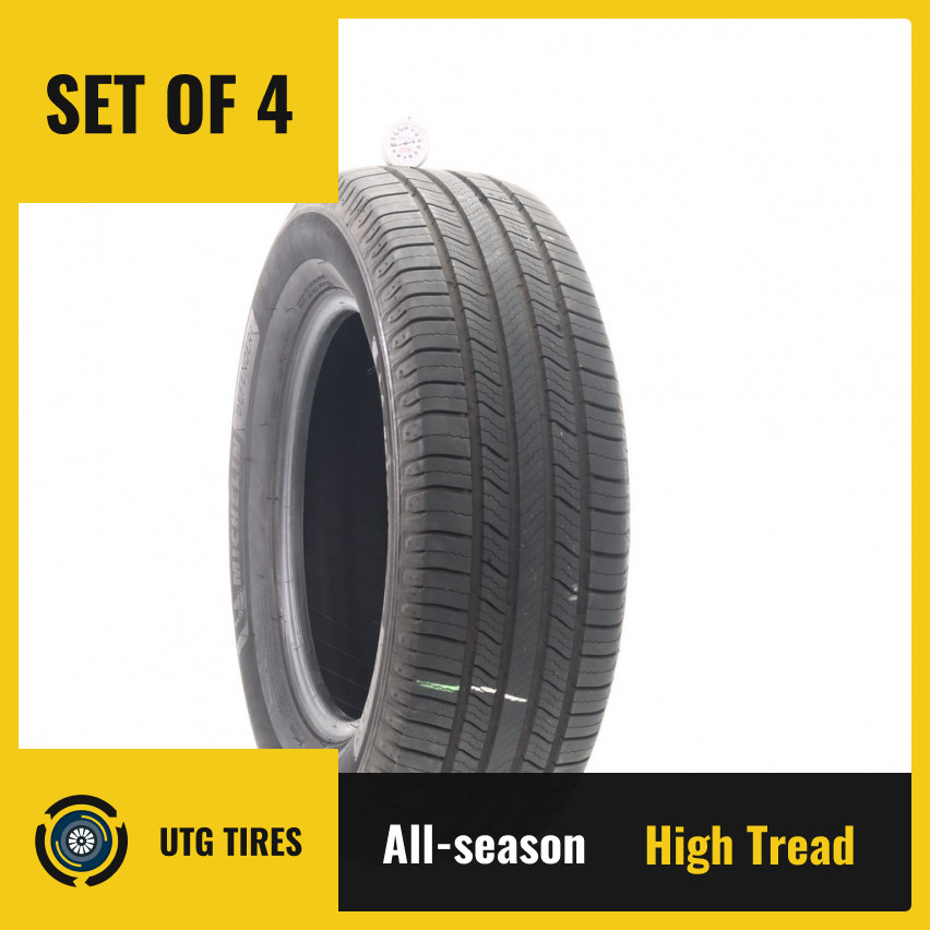 Set of (4) Used 235/65R17 Michelin Defender 2 104H – 9.5-10.5/32