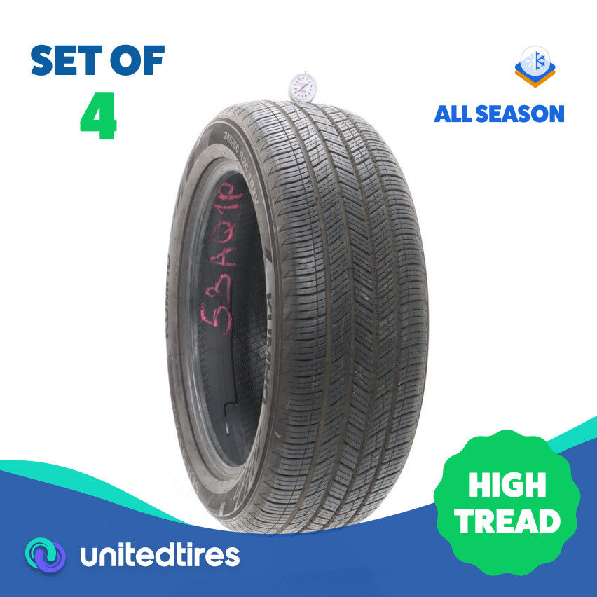 Set of (4) Used 245/50R20 Kumho Solus TA51a 102V – 9-9.5/32