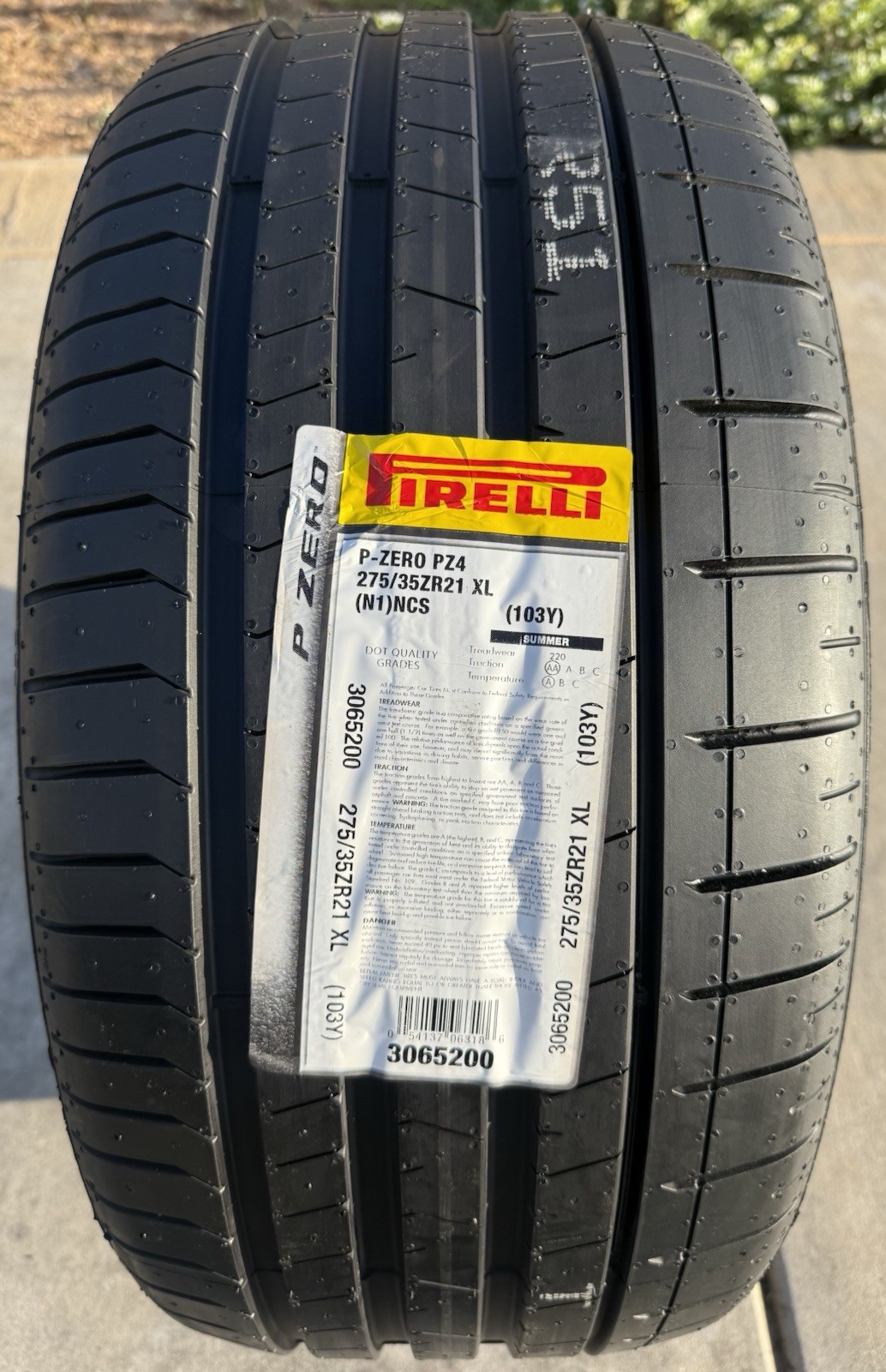 TWO BRAND NEW 275/35ZR21 (103Y) Pirelli P Zero PZ4 Sport N1 Porsche PNCS Tires