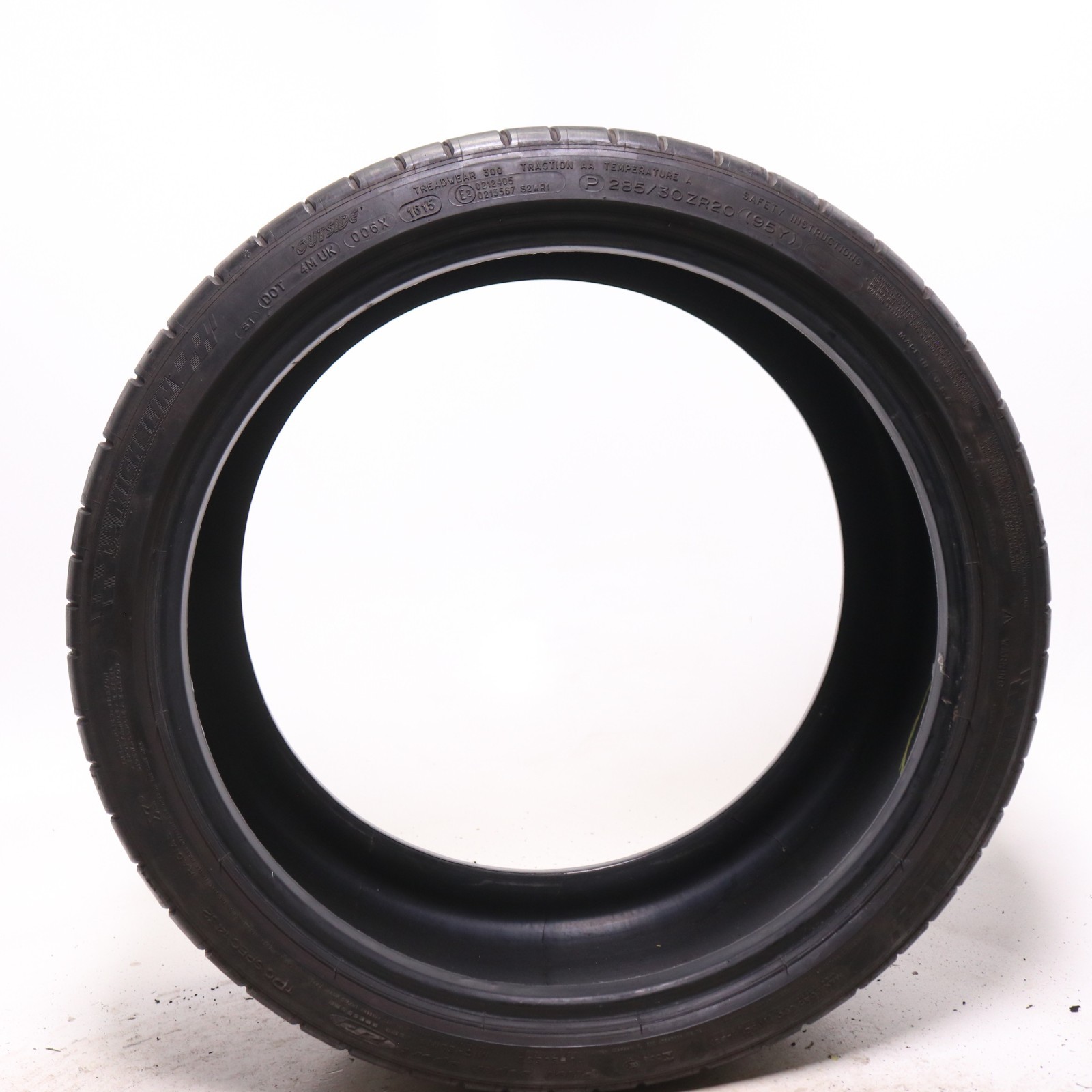 Set of 2 Used 285/30ZR20 Michelin Pilot Super Sport ZP – 95Y – 7.5-8/32