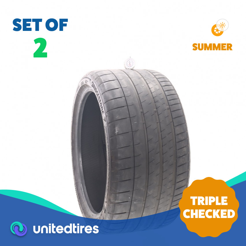 Set of (2) Used 325/30ZR21 Bridgestone Potenza Sport Enliten ND0 108Y – 6.5/32