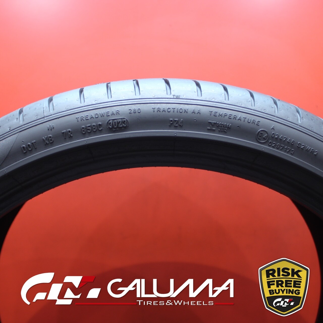 1(One) Tire Take Off Pirelli P Zero PZ4 315/30ZR22 315/30/22 107Y No Patch 80079