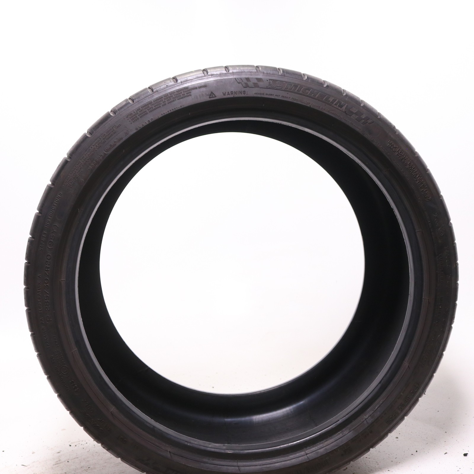 Set of 2 Used 285/30ZR20 Michelin Pilot Super Sport ZP – 95Y – 7.5-8/32