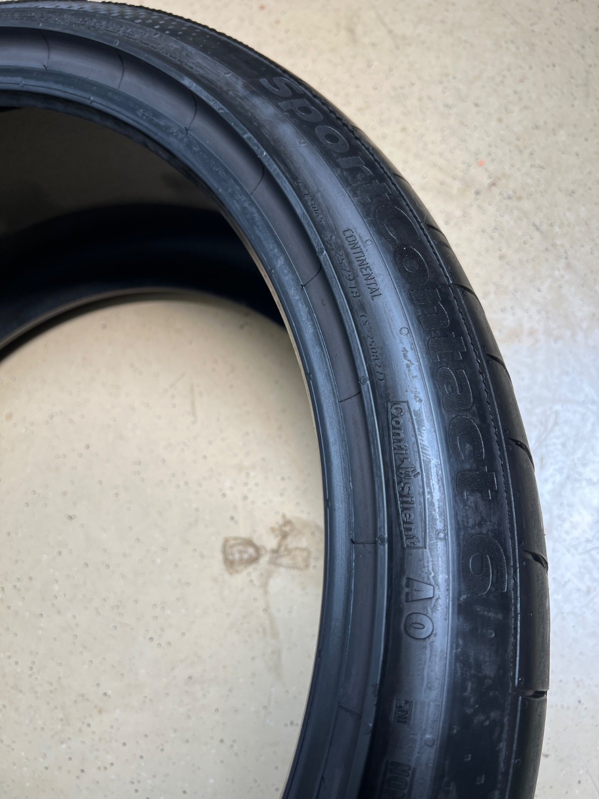 1 – NO REPAIR 275/35ZR21 (103Y) Continental SportContact 6 ContiSilent (AO) 6007