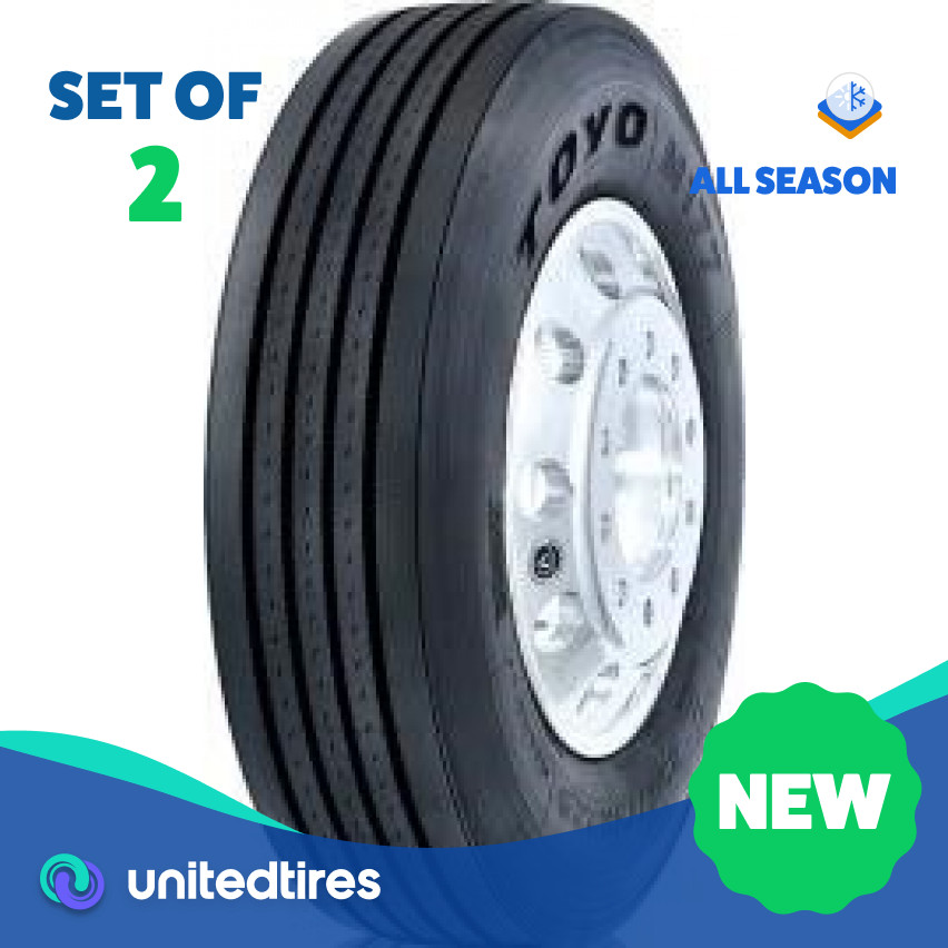 Set of (2) New LT 295/75R22.5 Toyo M177 144/141L