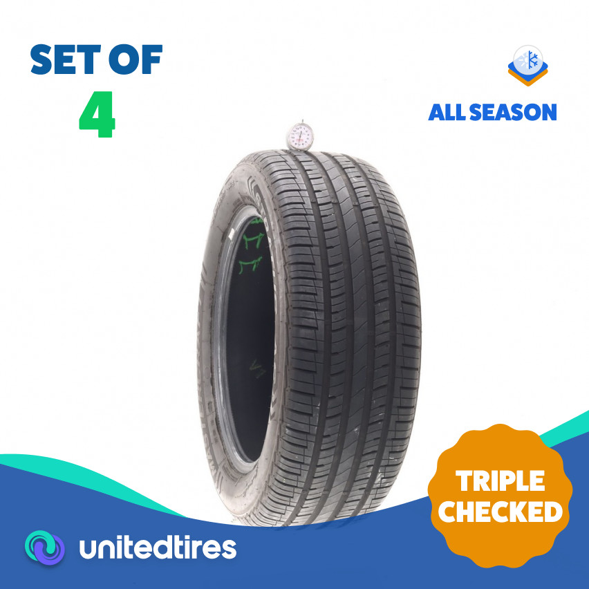 Set of (4) Used 225/55R17 Mastercraft Stratus AS 97V – 7-7.5/32