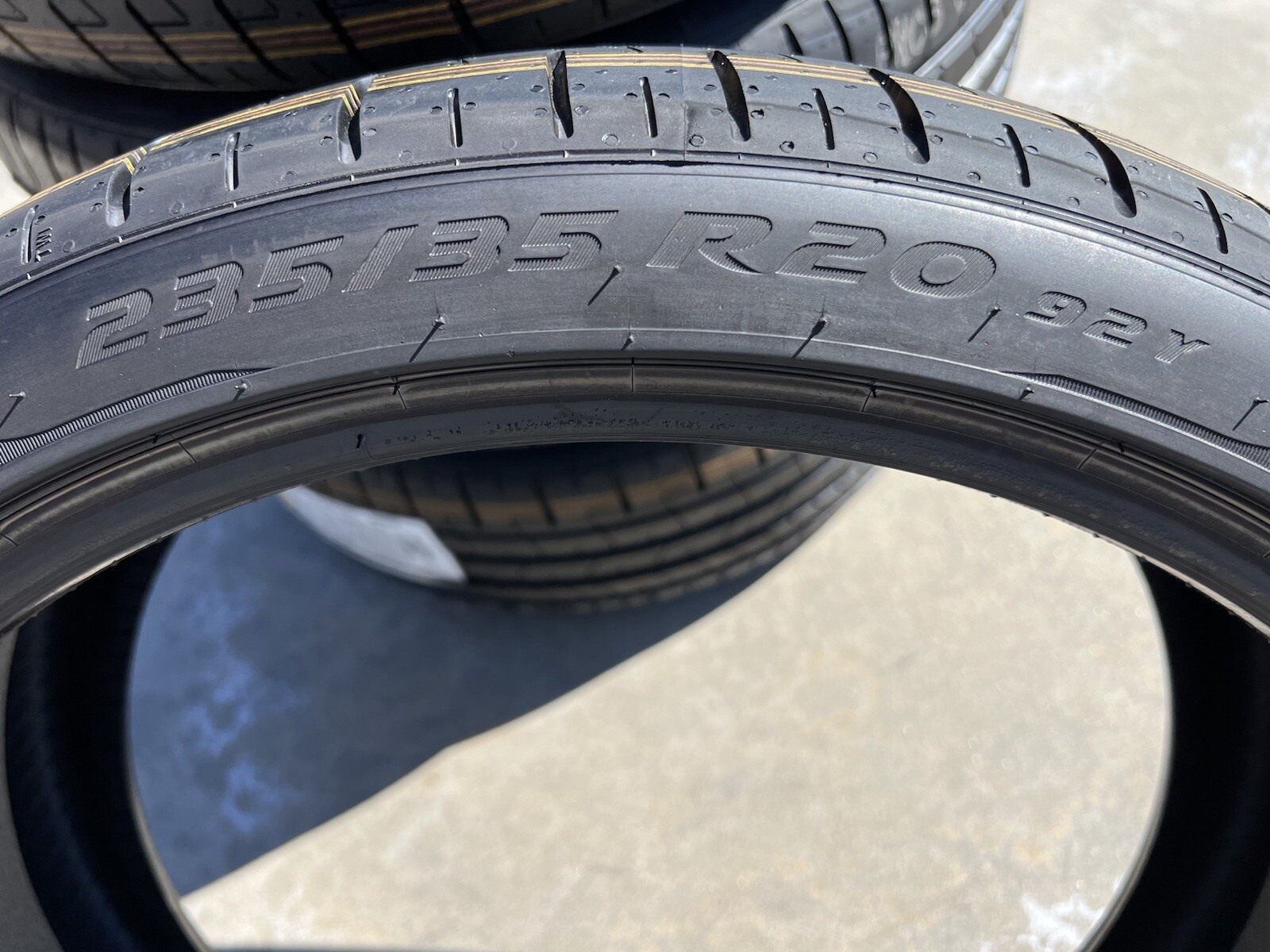 Set of TWO BRAND NEW 235/35R20 92Y Pirelli P Zero PZ4 T0 Tesla ELECT PNCS Tires