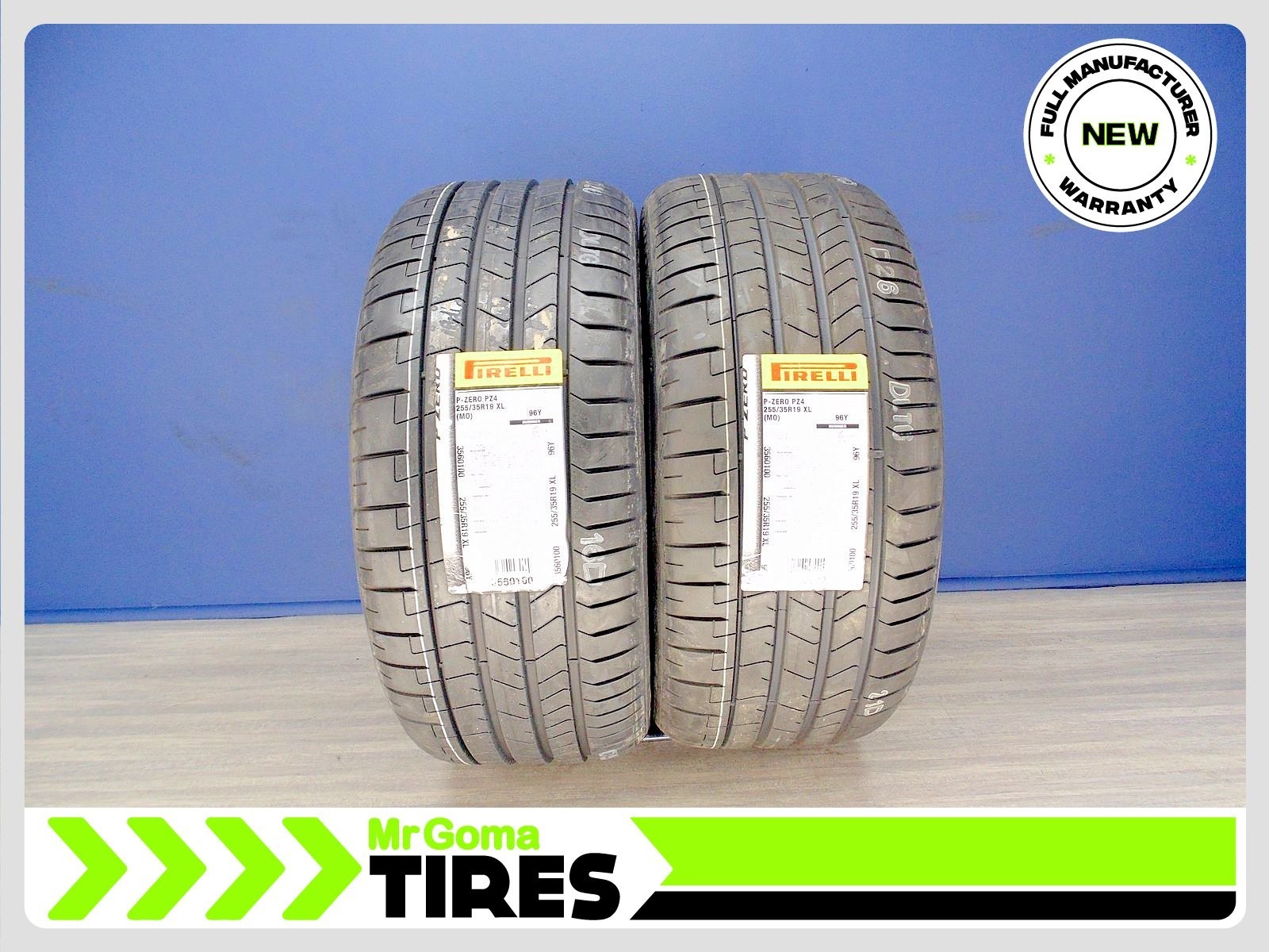 2 BRAND NEW PIRELLI P ZERO PZ4 MO XL 255/35R19 TIRES 96Y 2553519 MERCEDES