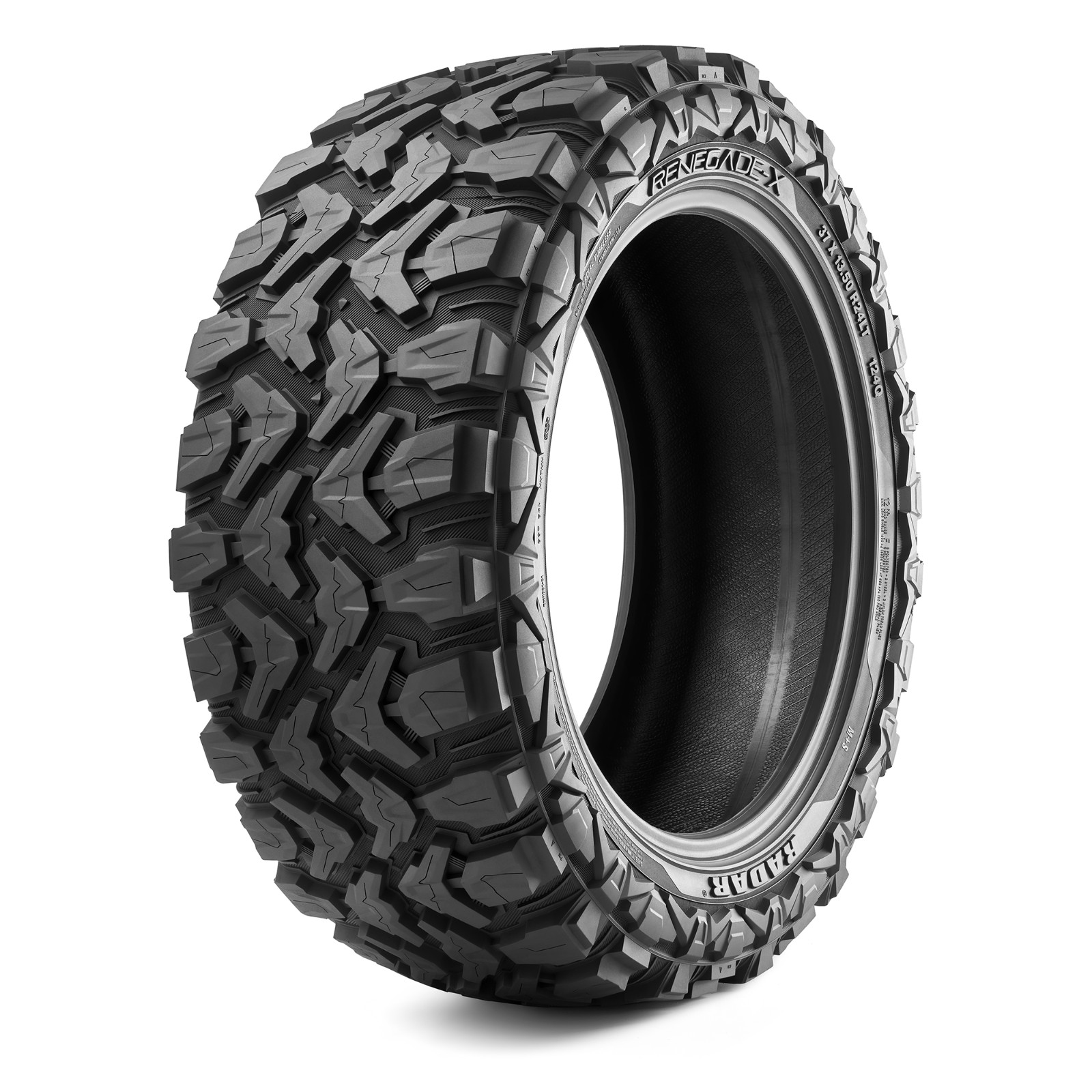 35X12.50R22LT Radar RENEGADE-X M/T 12PLY 121Q LOAD F 80PSI M+S