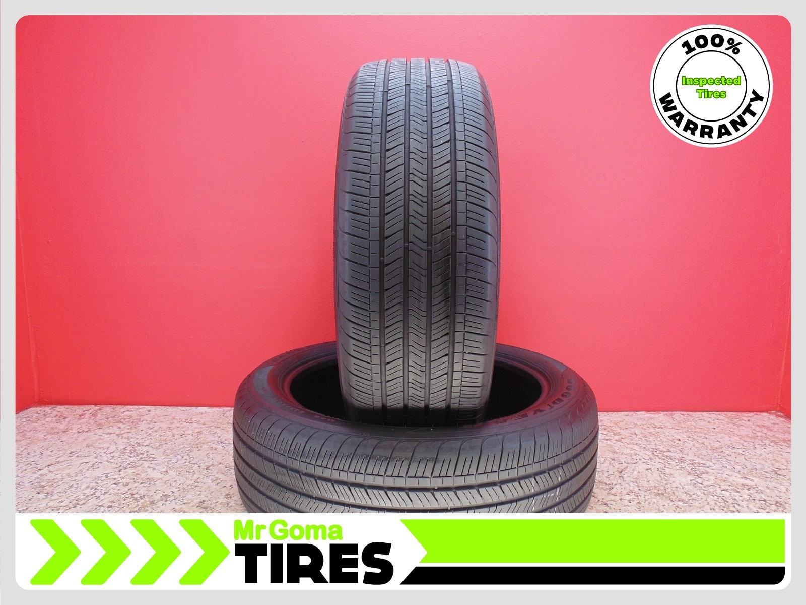 SET OF 2 GOODYEAR EAGLE TOURING 235/50R21 USED TIRES 7.6/32 TREAD 101V 2355021