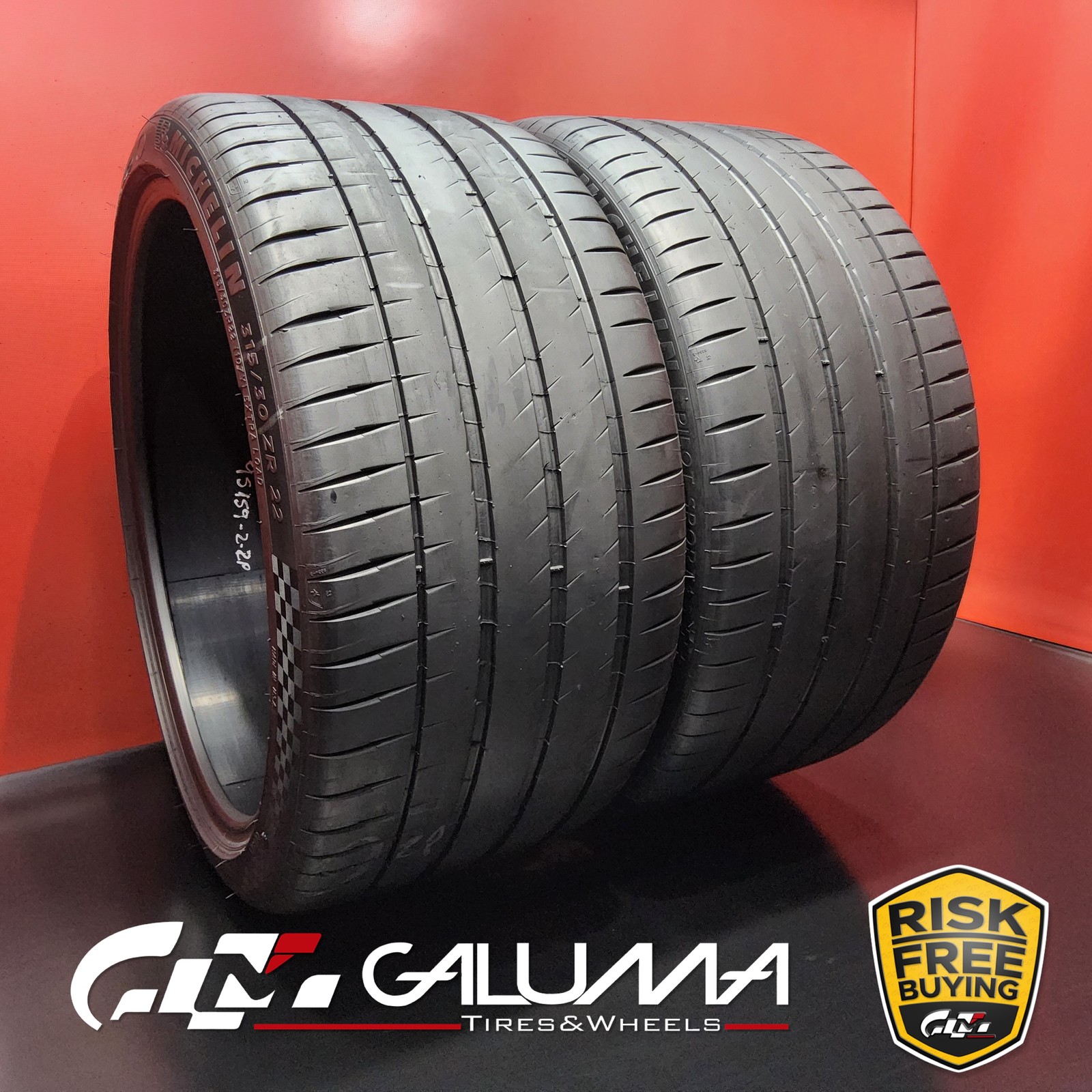 Set of 2 Tires LikeNEW Michelin Pilot Sport 4S ★ XL 315/30ZR22 315/30/22 #95159
