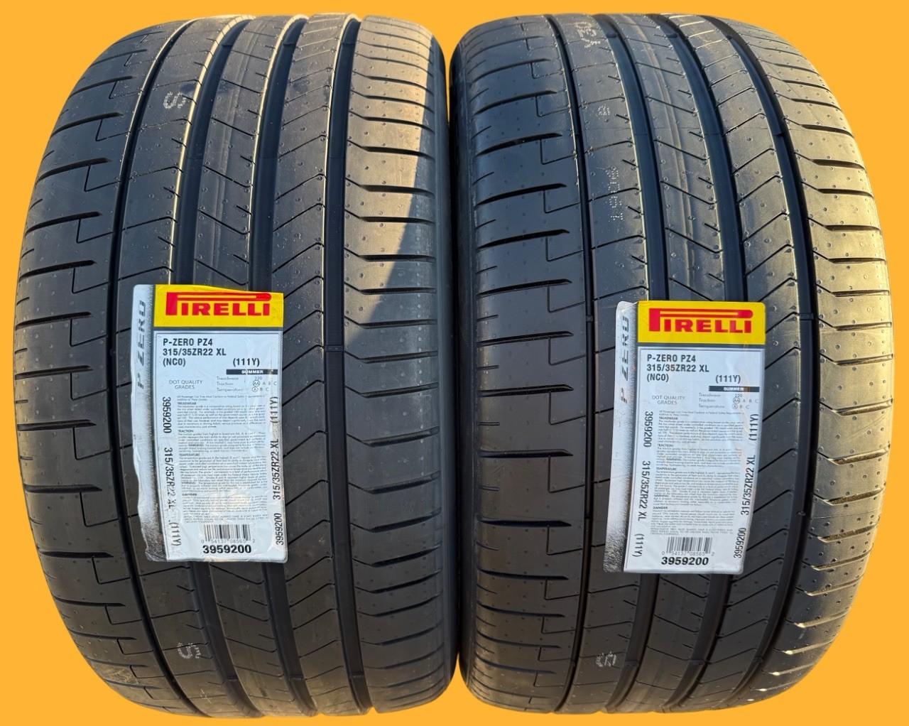 TWO BRAND NEW 315/35ZR22 111Y Pirelli P Zero PZ4 Sport NC0 Porsche Cayenne Tires