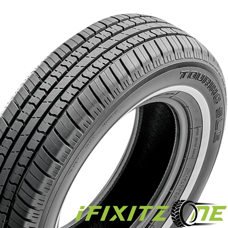 4 Milestar MS775 P175/80R13 86S Tire White Side Wall Classic Vintage All Season
