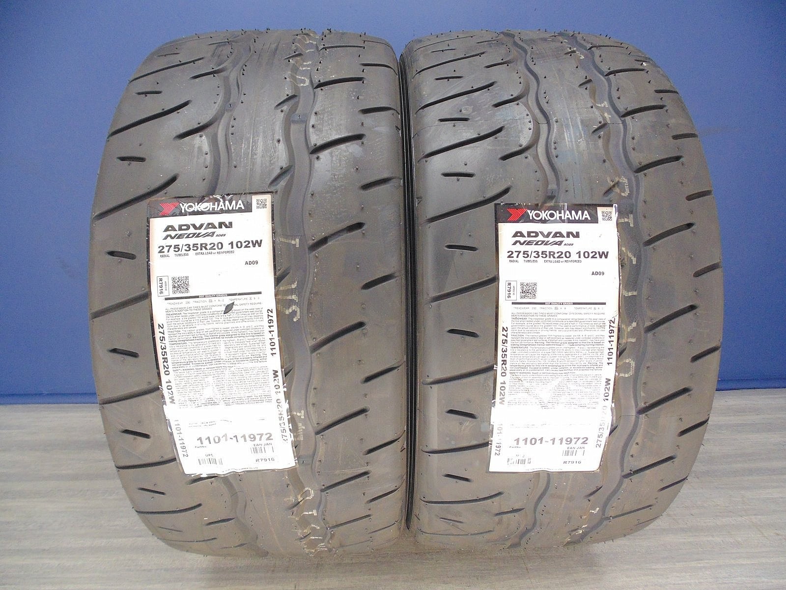2 BRAND NEW 275/35R20 YOKOHAMA ADVAN NEOVA AD09 XL TIRES 102W 275/35/20 2753520