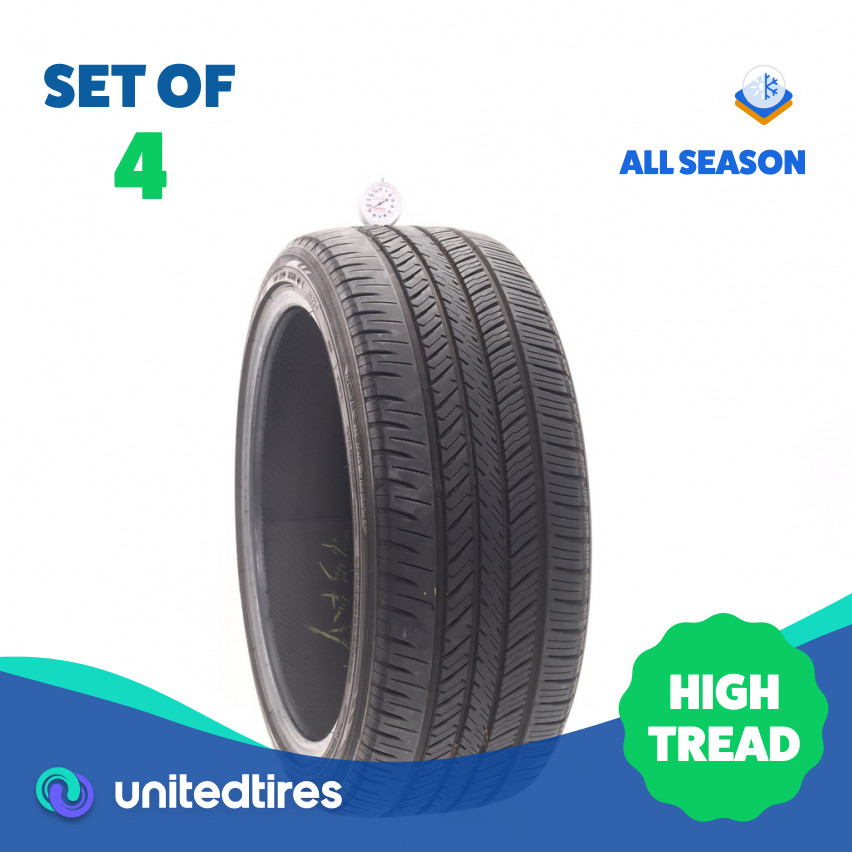 Set of (4) Used 235/40R19 Yokohama YK-GTX 96V – 9-10.5/32 (15SIK)
