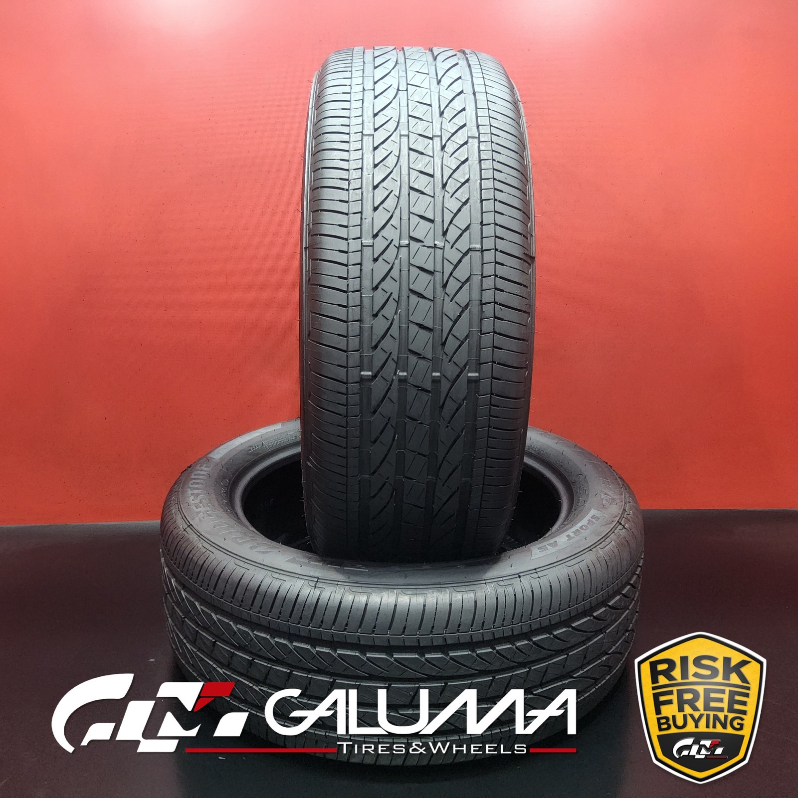 Set of 2 Tires Bridgestone Dueler H/P Sport AS RFT ★ Run Flat XL 245/50R19 93999