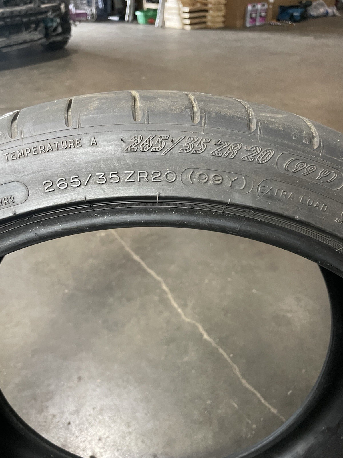 2x 265/35R20 Michelin Pilot Super Sport 6-7/32nds 99Y Used Tires 2653520 2021