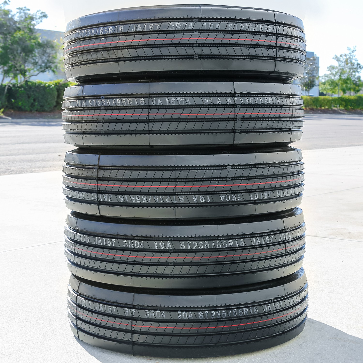 4 Tires Roundrule Xtra All Steel ST 235/80R16 Load H 16 Ply Trailer