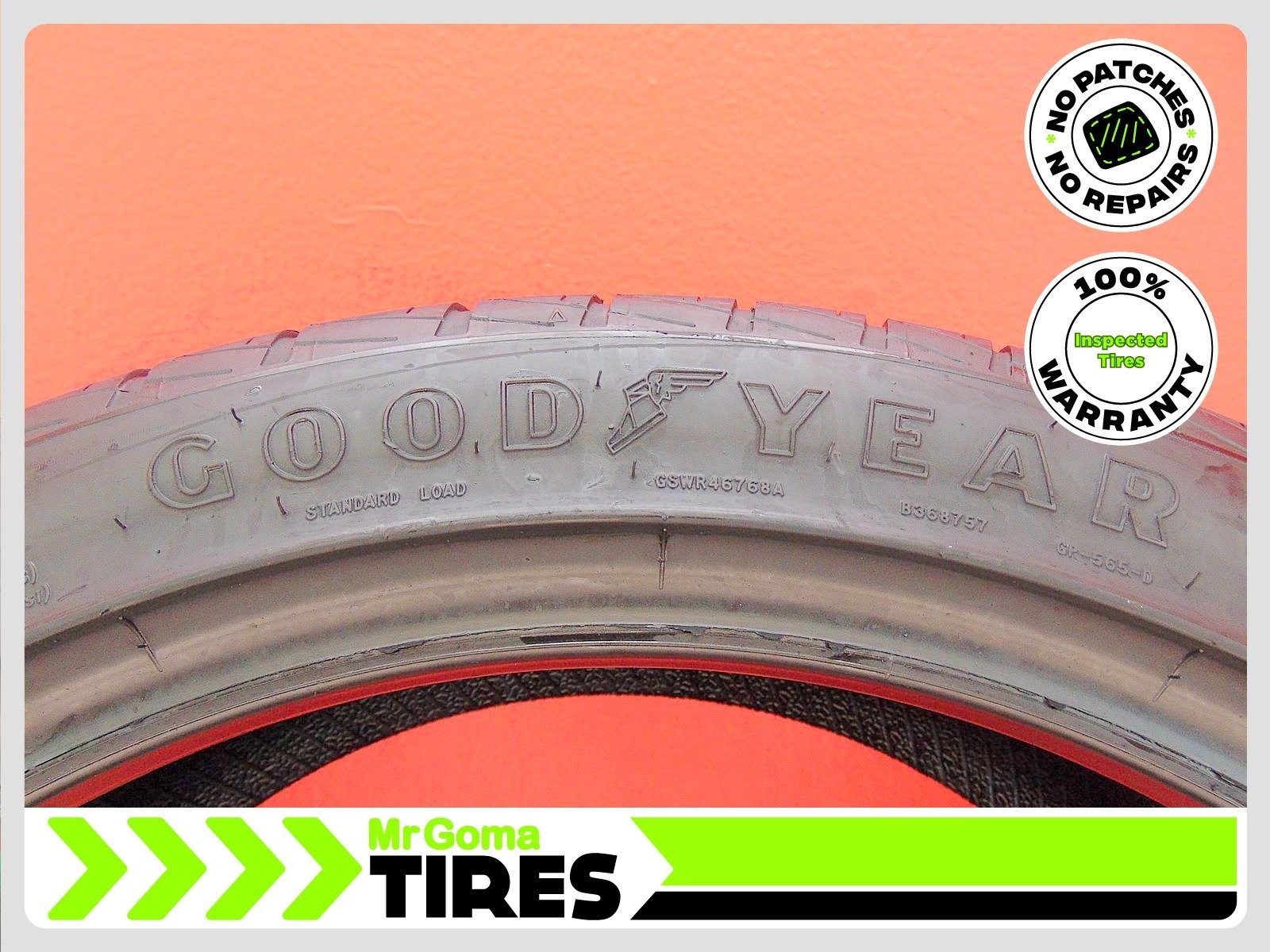 1 GOODYEAR EAGLE F1 ASYMMETRIC A/S RFT 245/40R20 USED TIRE 7.5/32 TRAE RUN FLAT