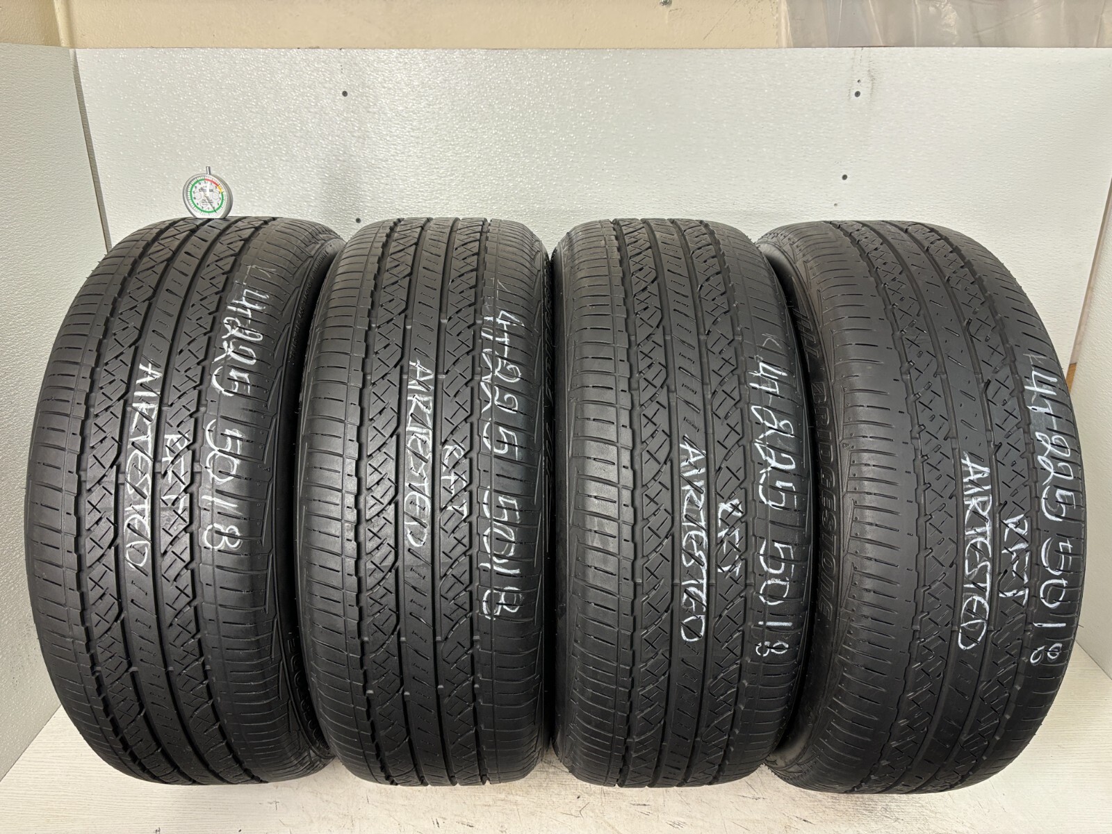 NO SHIPPING ONLY LOCAL PICK UP Set 4 Tires 225 50 18 Bridgestone Potenza RFT