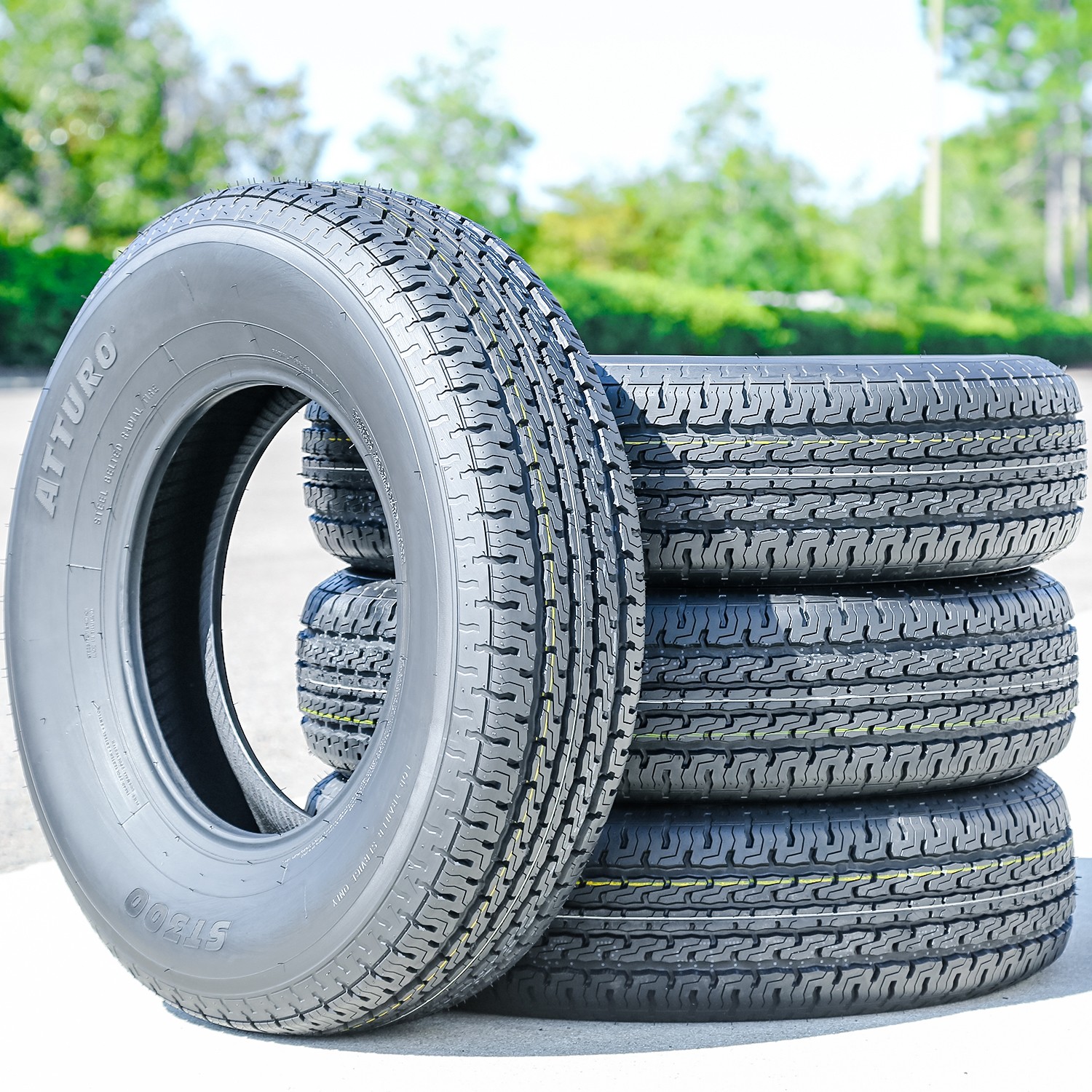 Tire Atturo ST300 ST 215/75R14 Load D 8 Ply Trailer