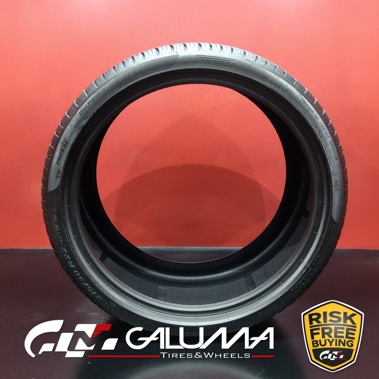 1 (One) Tire LikeNEW Pirelli P Zero All Season PNCS 315/30R22 No Repairs #93897
