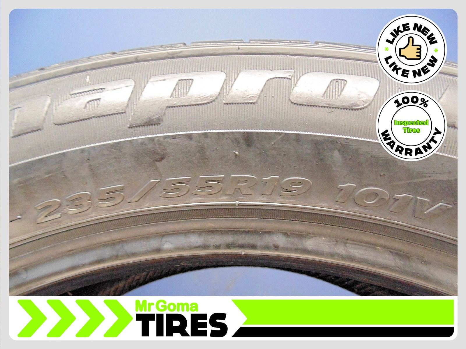 2 HANKOOK DYNAPRO HP2 KONTROL 235/55R19 USED TIRES 8.8/32 TREAD 101V 2355519