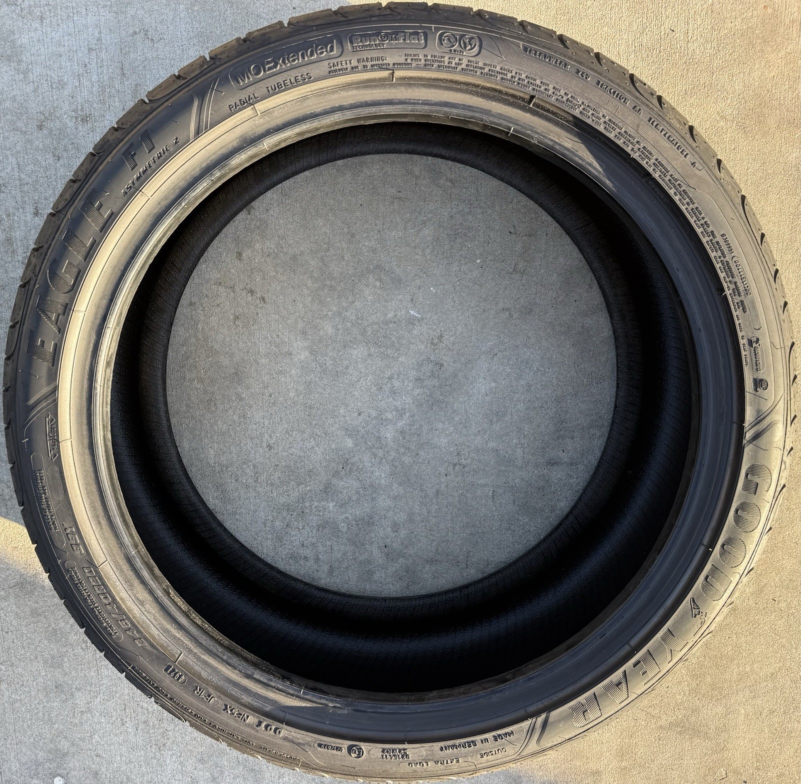 ONE NEW 245/40R20 99Y Goodyear Eagle F1 Asymmetric 2 MOE RunOnFlat ROF Run Flat