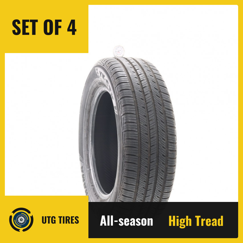 Set of (4) Used 225/65R17 Yokohama YK-CTX 102H – 9.5-11/32