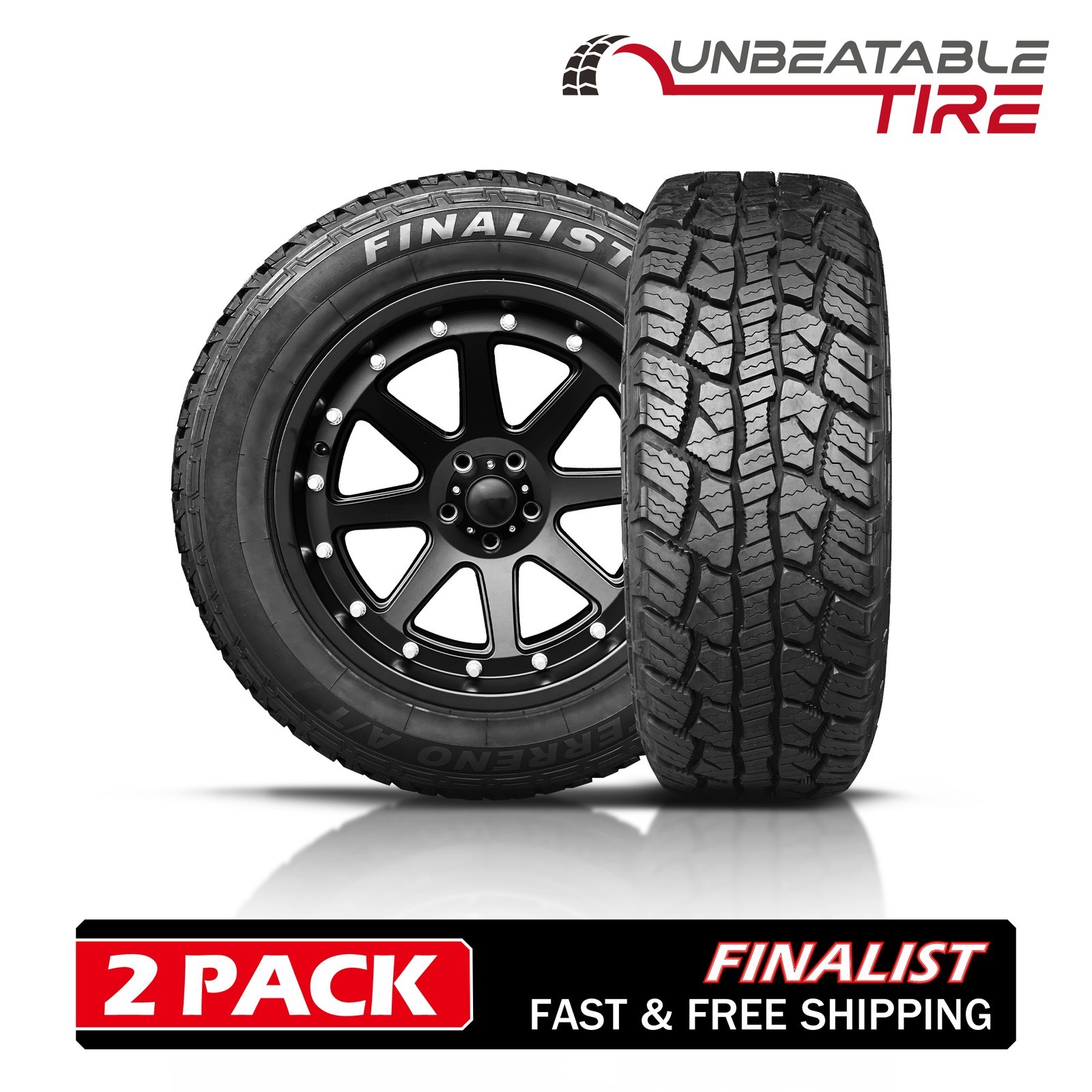 2 Tires Finalist Terreno A/T LT245/75R17 10Ply 121/118S Load E All Terrain Truck