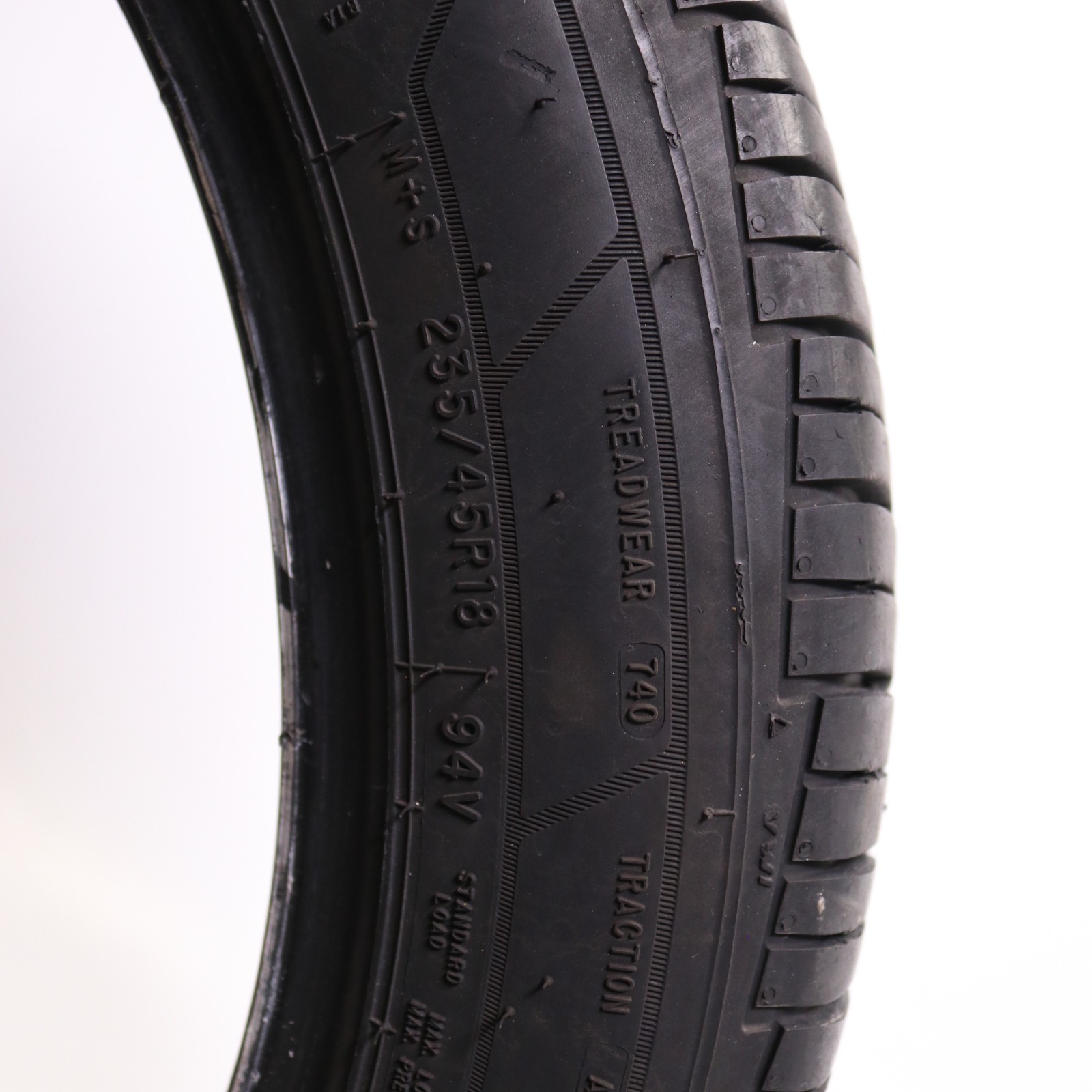 Set of 4 Used 235/45R18 Cooper ProControl – 94V – 8.5-9.5/32