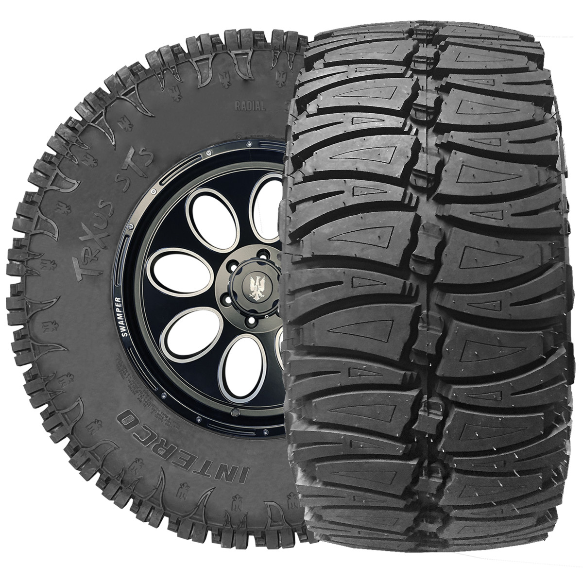 33X12.50R17E TRXUS STS RADIAL Interco Super Swamper Tires – Single Tire
