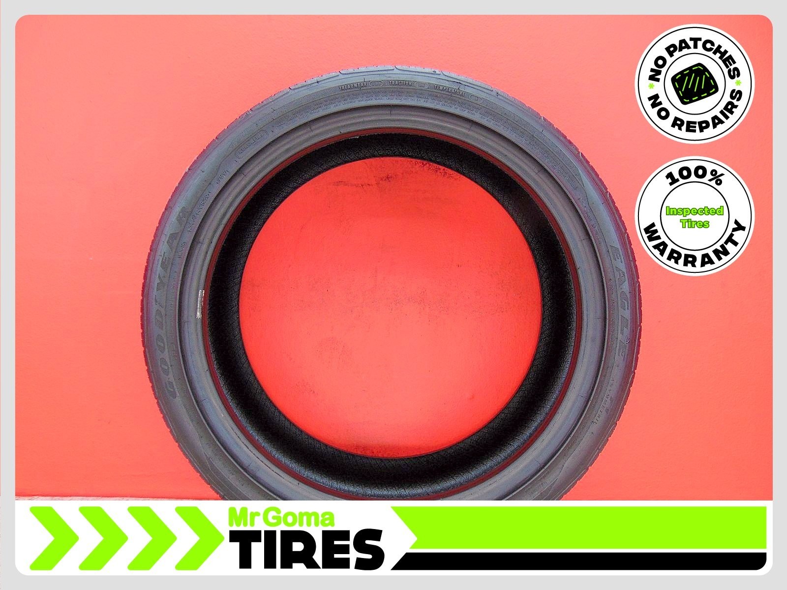 1 GOODYEAR EAGLE F1 ASYMMETRIC A/S RFT 245/40R20 USED TIRE 7.5/32 TRAE RUN FLAT