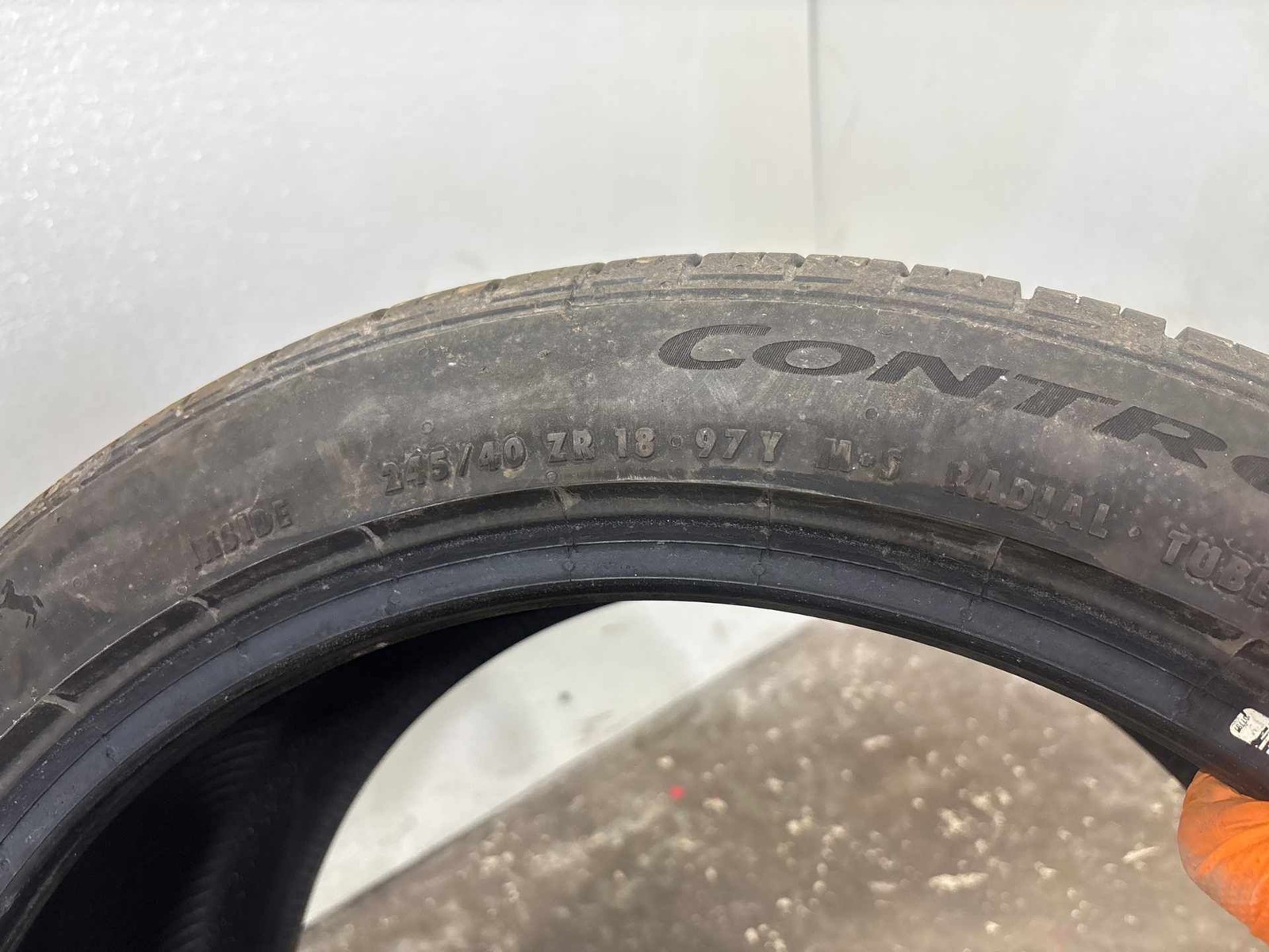 245/40ZR18 Continental ControlContact Sport SRS Plus 97Y Used Tire – 6.5/32