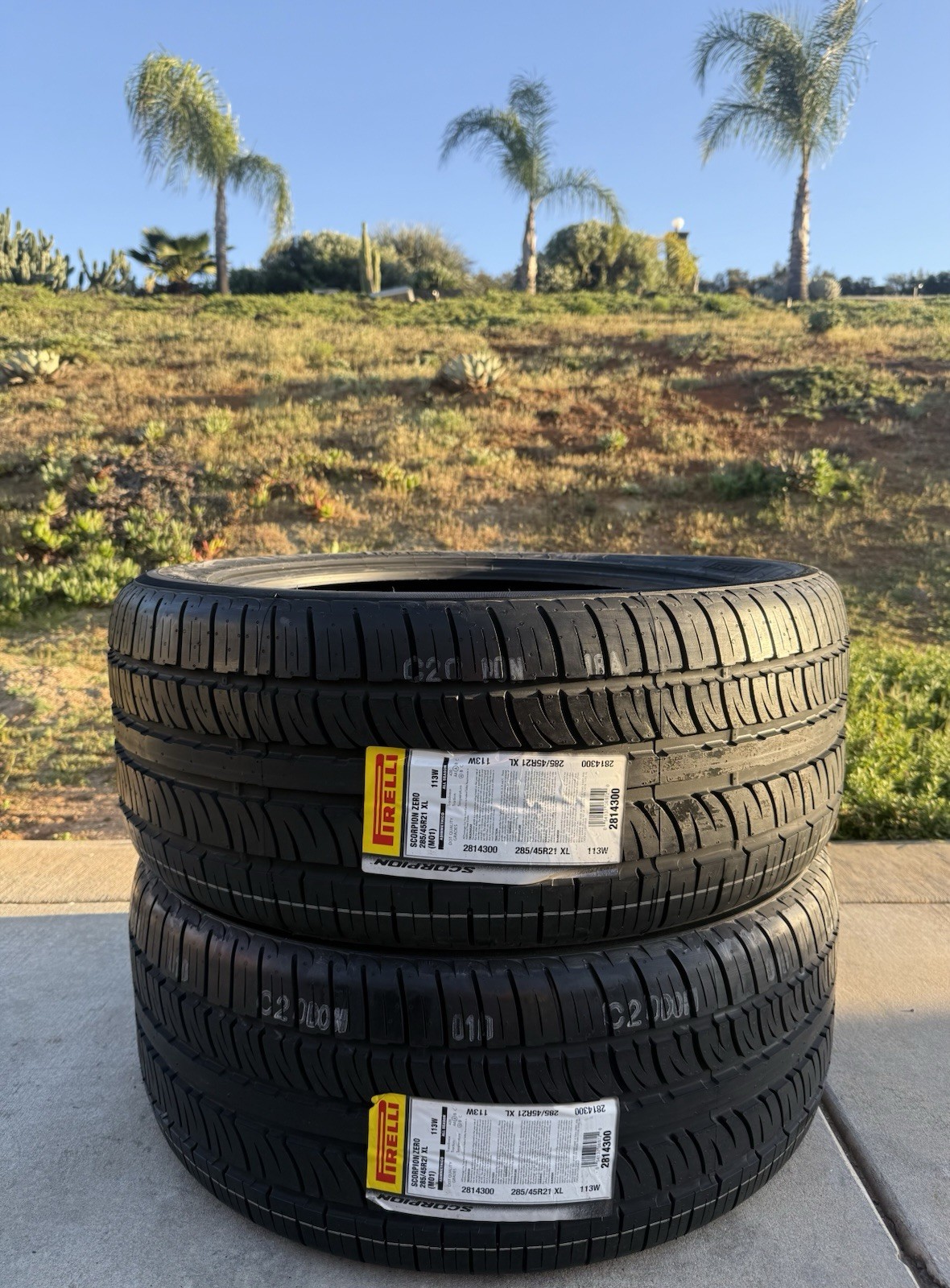 TWO BRAND NEW 285/45R21 113W Pirelli Scorpion Zero Asimmetrico All Season Tires