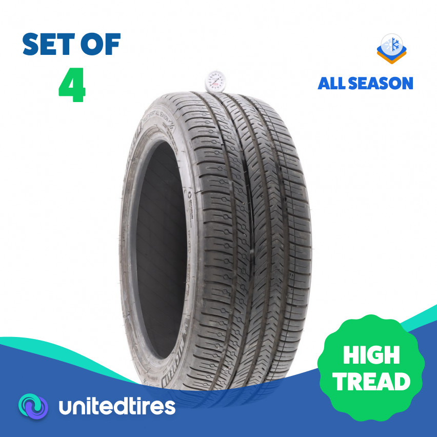 Set of (4) Used 255/45ZR19 Michelin Pilot Sport All Season 4 104Y – 8.5-9.5/32