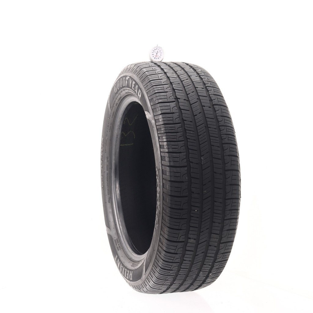 Set of (4) Used 235/55R19 Goodyear Reliant All-season 101V – 6-7.5/32