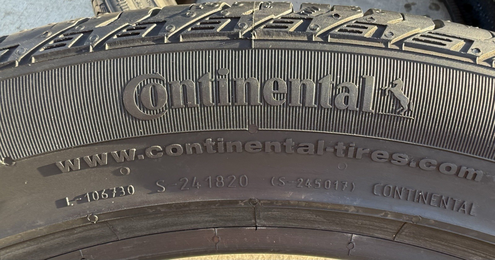 TWO BRAND NEW 245/45R20 Continental CrossContact LX Sport ContiSilent Foam Tires