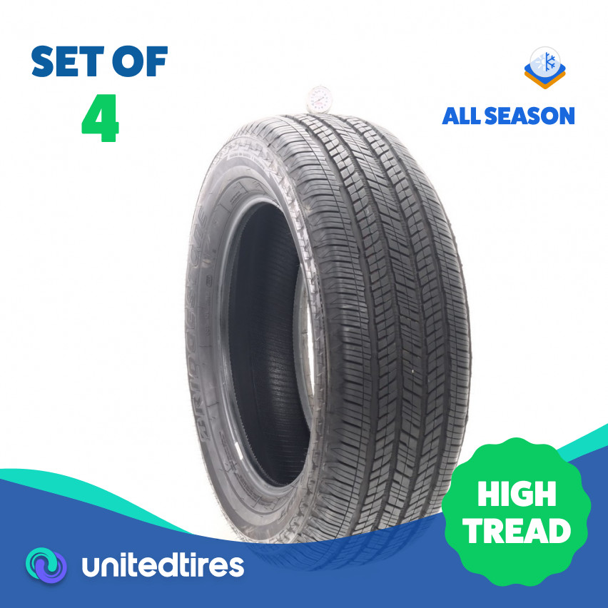 Set of (4) Used 265/60R20 Bridgestone Dueler H/T 685 112H – 9-9.5/32