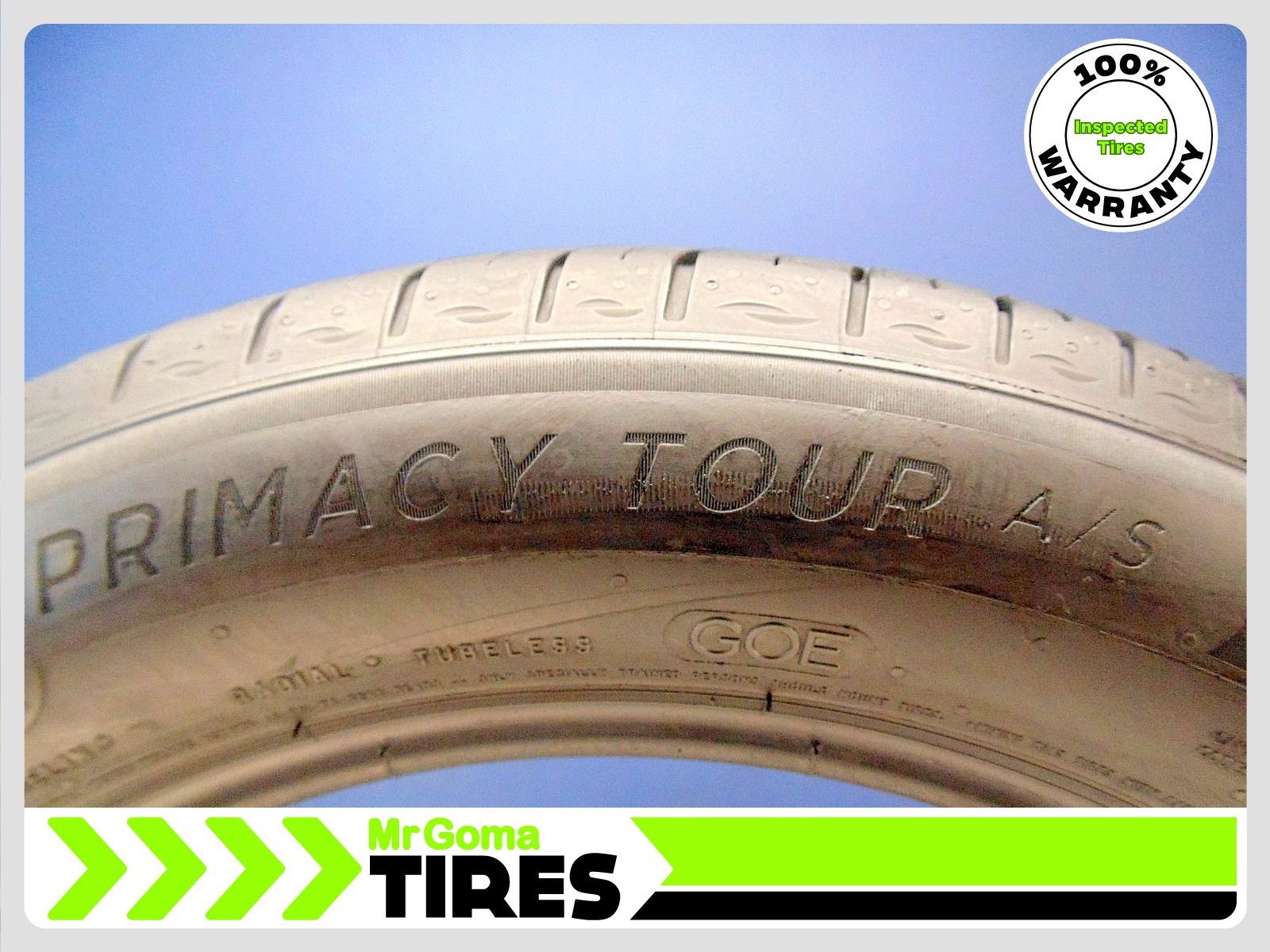 1 MICHELIN PRIMACY TOUR A/S GOE XL 235/55R19 USED TIRE 7.0/32 TREAD 105W 2355519